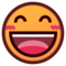 Smiling Face With Open Mouth & Smiling Eyes emoji on Emojidex